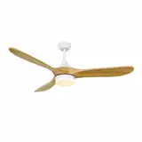 CristalRecord Deckenventilator Nine big Ø 152 cm Holz weiß
