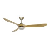 CristalRecord Deckenventilator Nine big Ø 152 cm Holz matt Chrom