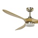 CristalRecord DeckenventilatorNine big Ø 152 cm Holz matt Chrom CristalRecord DeckenventilatorNine big Ø 152 cm Holz matt Chrom