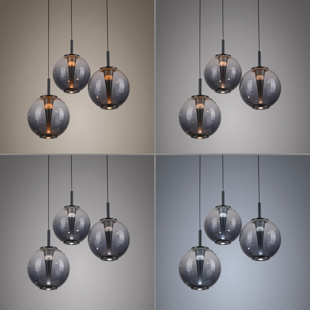Neuhaus PURE Hängeleuchte E-Infinity 3-flammig Ø 50 cm Champagner - Kopie