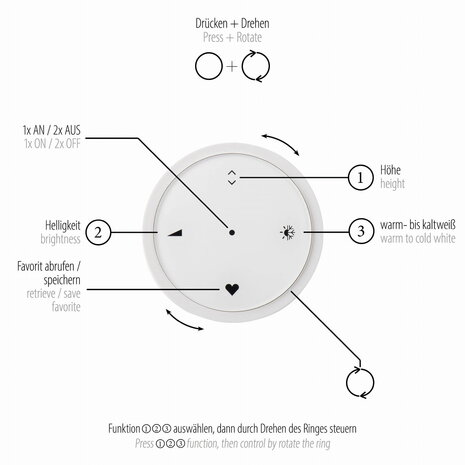 Neuhaus PURE Hängeleuchte E-Infinity 3-flammig Ø 50 cm Champagner - Kopie