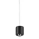 Just Light Pendelleuchte Attach Ø 4 cm schwarz