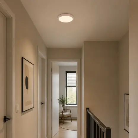 Highlight Deckenleuchte Piatto Ø 23,5 cm 3-Stufen-DIM beige