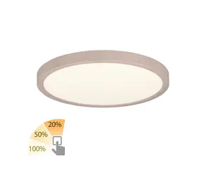 Highlight Deckenleuchte Piatto Ø 30,5 cm 3-Stufen-DIM beige