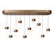 CORYFEE - Pendelleuchte - LED Dimmb. - CCT - 10x6W 2200K/3000K - Champagnerfarbe - Vibes CORYFEE - Pendelleuchte - LED Dimmb. - CCT - 10x6W 2200K/3000K - Champagnerfarbe - Vibes