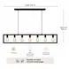 Freelight Pendelleuchte Distesa 7-flammig L 168 cm schwarz