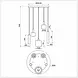 Trio Leuchten Hanglamp Mataro 5 lichts Ø 55 cm zwart - Copy