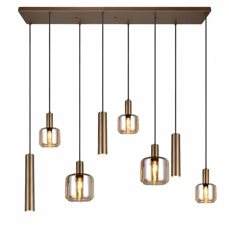 Trio Leuchten Hanglamp Mataro 8 lichts L 118 cm zwart - Copy Trio Leuchten Hanglamp Mataro 8 lichts L 118 cm zwart - Copy