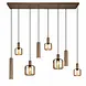 Trio Leuchten Hanglamp Mataro 8 lichts L 118 cm zwart - Copy Trio Leuchten Hanglamp Mataro 8 lichts L 118 cm zwart - Copy
