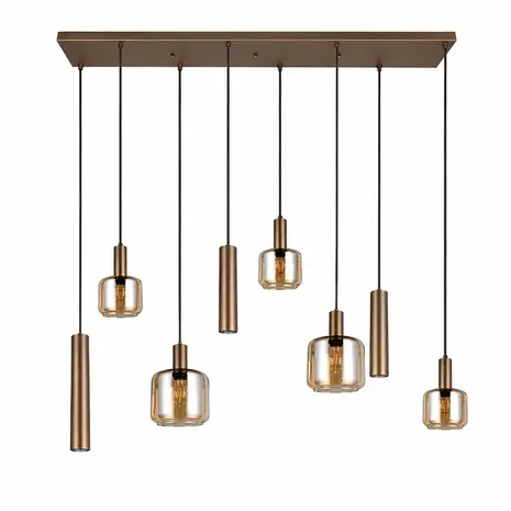 Trio Leuchten Hanglamp Mataro 8 lichts L 118 cm zwart - Copy Trio Leuchten Hanglamp Mataro 8 lichts L 118 cm zwart - Copy