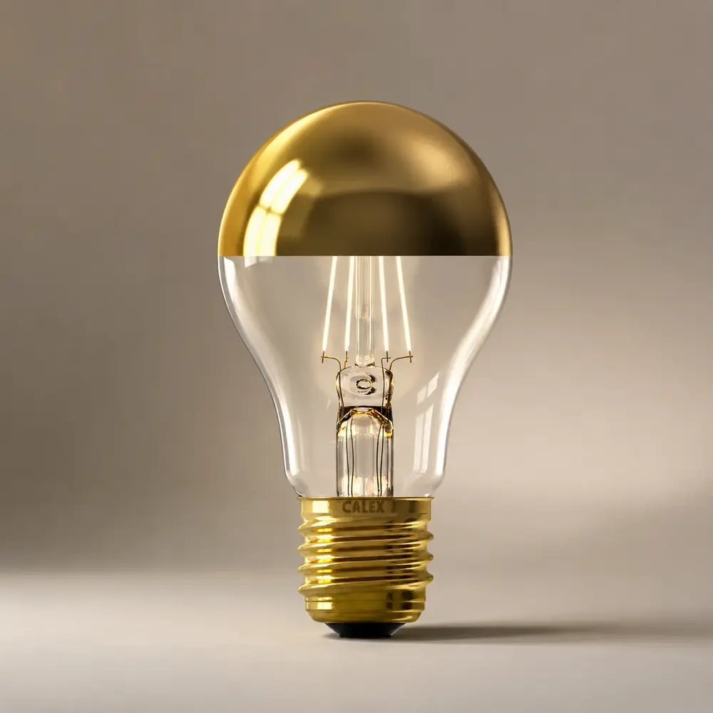 Calex LED E27 Glühbirne 4 Watt Kopfspiegel mattgoldener Glühfaden Calex LED E27 Glühbirne 4 Watt Kopfspiegel mattgoldener Glühfaden