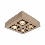 Artdelight Spot Bosco 4-flammig L 25 cm B 25 cm Champagner