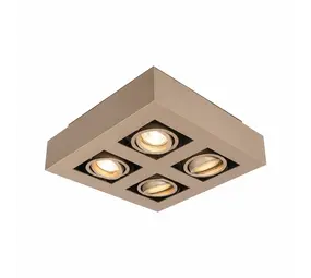 Artdelight Spot Bosco 4 lichts L 25 cm B 25 cm champagne Artdelight Spot Bosco 4 lichts L 25 cm B 25 cm champagne