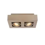 Artdelight Spot Bosco 2-flammig L 25 cm B 14 cm Champagner
