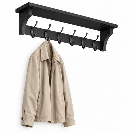 Ylumen Garderobe Dylan B 80 cm braun schwarz - Kopie