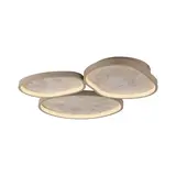 Just Light Deckenleuchte Moonbraker 3-flammig L 65 cm Beige