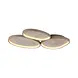 Just Light Deckenleuchte Moonbraker 3-flammig L 65 cm Beige