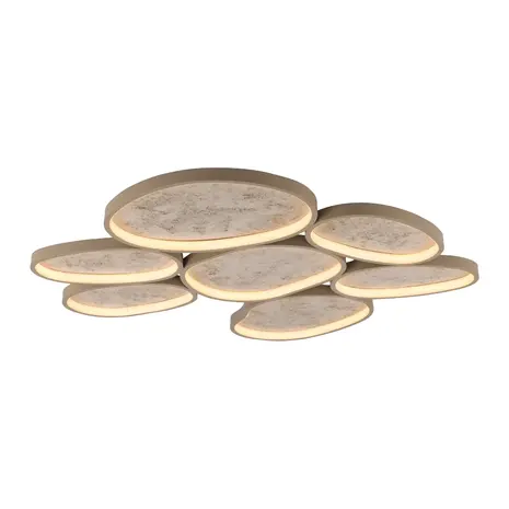 Just Light Deckenleuchte Moonbraker 7-flammig L 90 cm beige