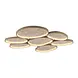Just Light Deckenleuchte Moonbraker 7-flammig L 90 cm beige