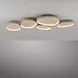 Just Light Deckenleuchte Moonbraker 5-flammig L 120 cm beige