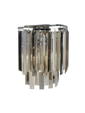 Searchlight Wandleuchte Clarissa 2-flammig H 28 cm Chrom Searchlight Wandleuchte Clarissa 2-flammig H 28 cm Chrom