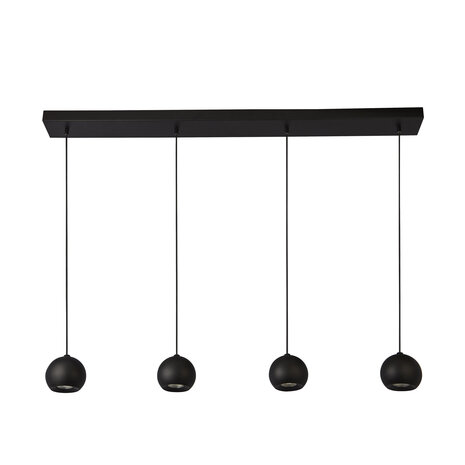 Searchlight Hängelampe Eindhoven 4-flammig L 125 cm schwarz Searchlight Hängelampe Eindhoven 4-flammig L 125 cm schwarz