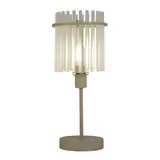 Searchlight Tischlampe Swizzle H 38 cm beige