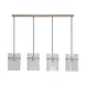 Searchlight Hängeleuchte Swizzle 4-flammig L 111 cm Beige Searchlight Hängeleuchte Swizzle 4-flammig L 111 cm Beige