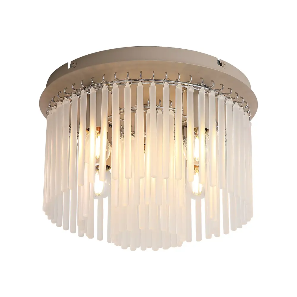 Searchlight Deckenleuchte Swizzle 5-flammig Ø 32 cm Beige Searchlight Deckenleuchte Swizzle 5-flammig Ø 32 cm Beige