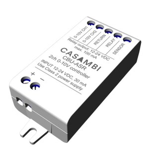 CBU-ASR - Bluetooth gestuurde tweekanaals 0-10 volt dimmer.