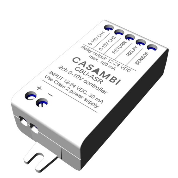 Casambi Technology Oy CBU-ASR - Bluetooth gestuurde tweekanaals 0-10 volt dimmer.