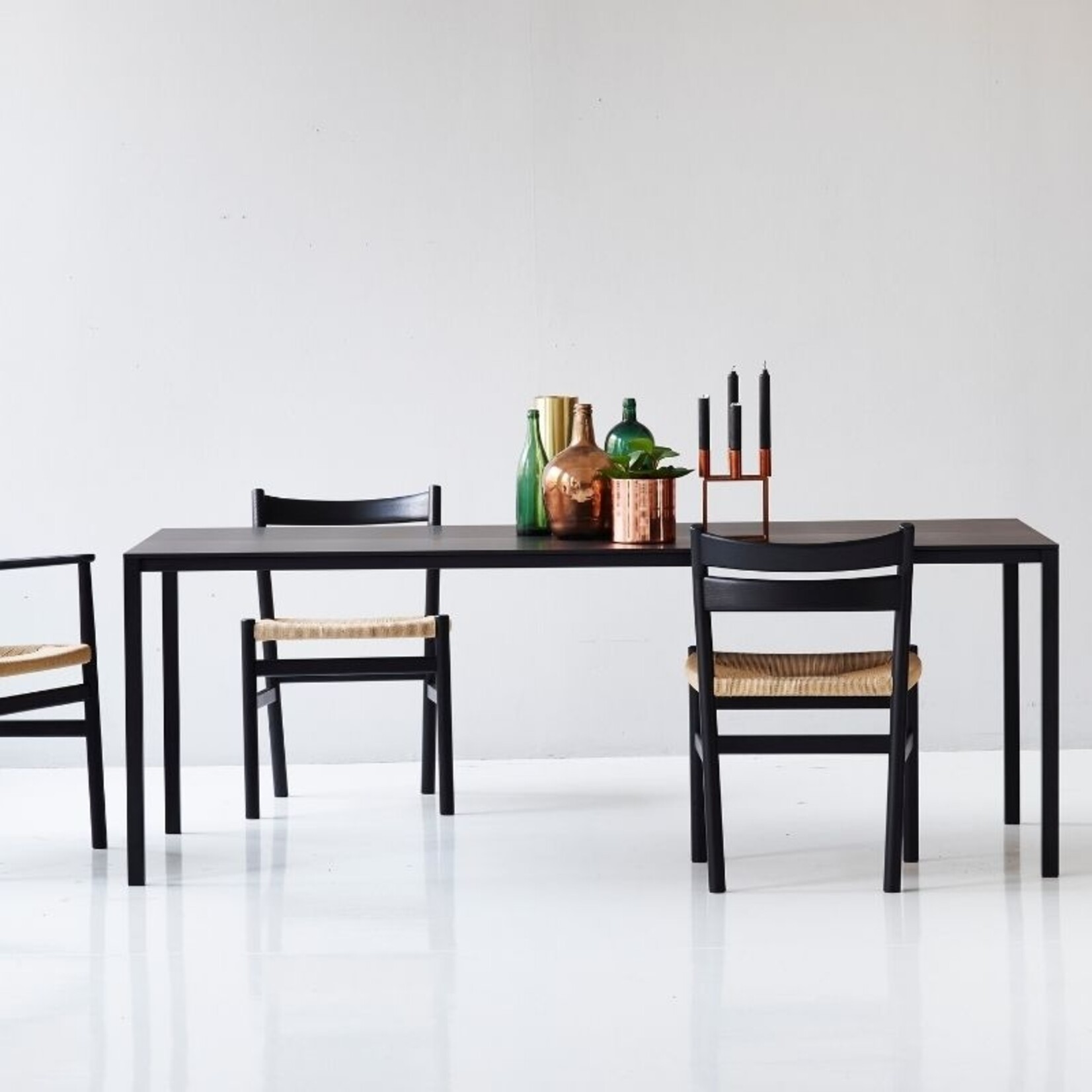 Bernstorffsminde BM1 chair - zwart - naturel papercord