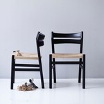 Bernstorffsminde BM1 chair - zwart - naturel papercord