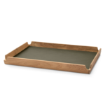 Lind DNA Teak dienblad Airy - M - Nupo - Army green