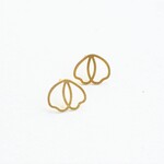 Fleur Fatale Journey - small earstuds - inspired by Hilma Af Klint - goud