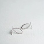 Fleur Fatale Sign - small earstuds - inspired by Hilma Af Klint - zilver