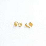 Fleur Fatale Vision - small earstuds - inspired by Hilma Af Klint - goud