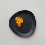 Ro Collection Plate Lava Stone N° 34 - Diam 23 cm