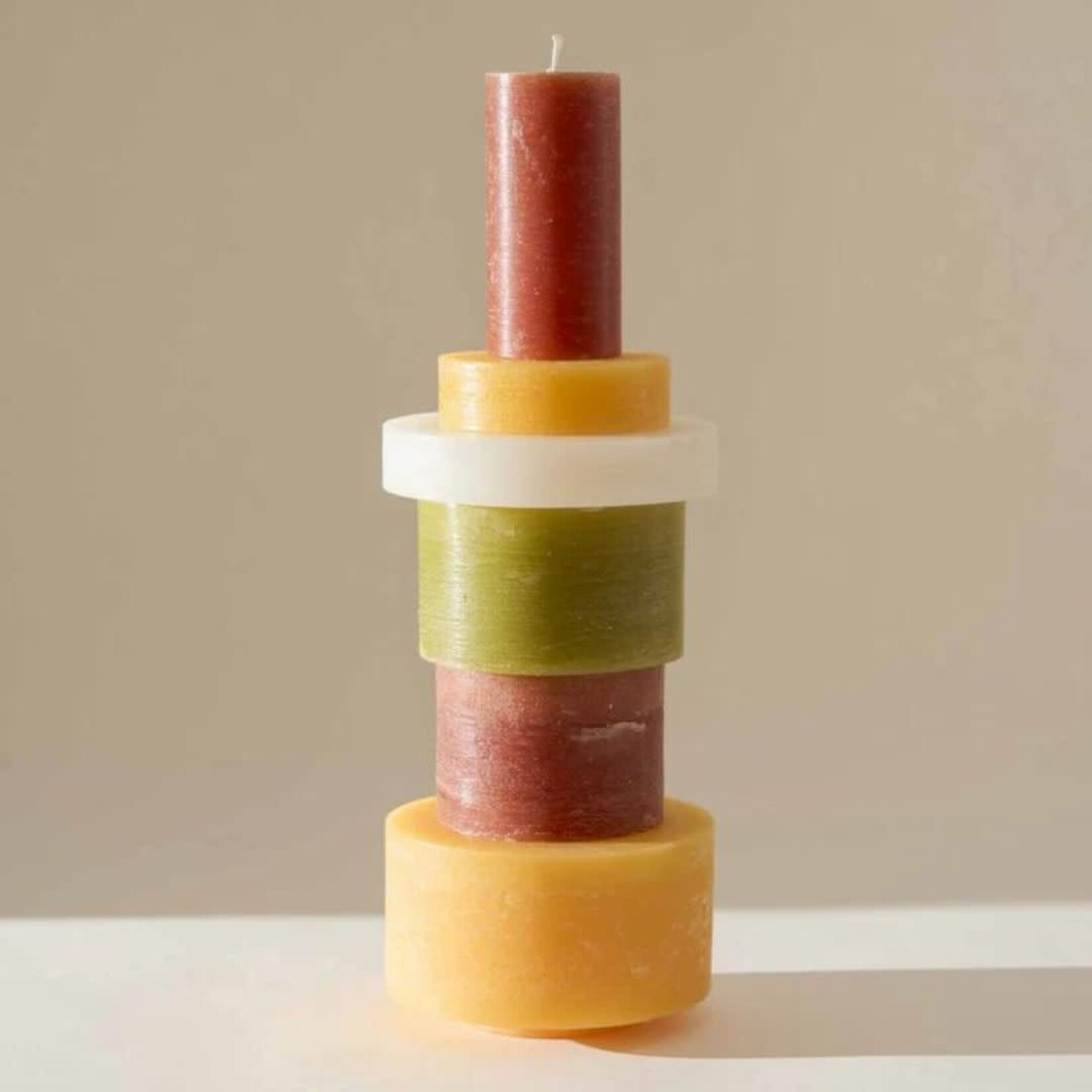 Candle stack 06 - geel