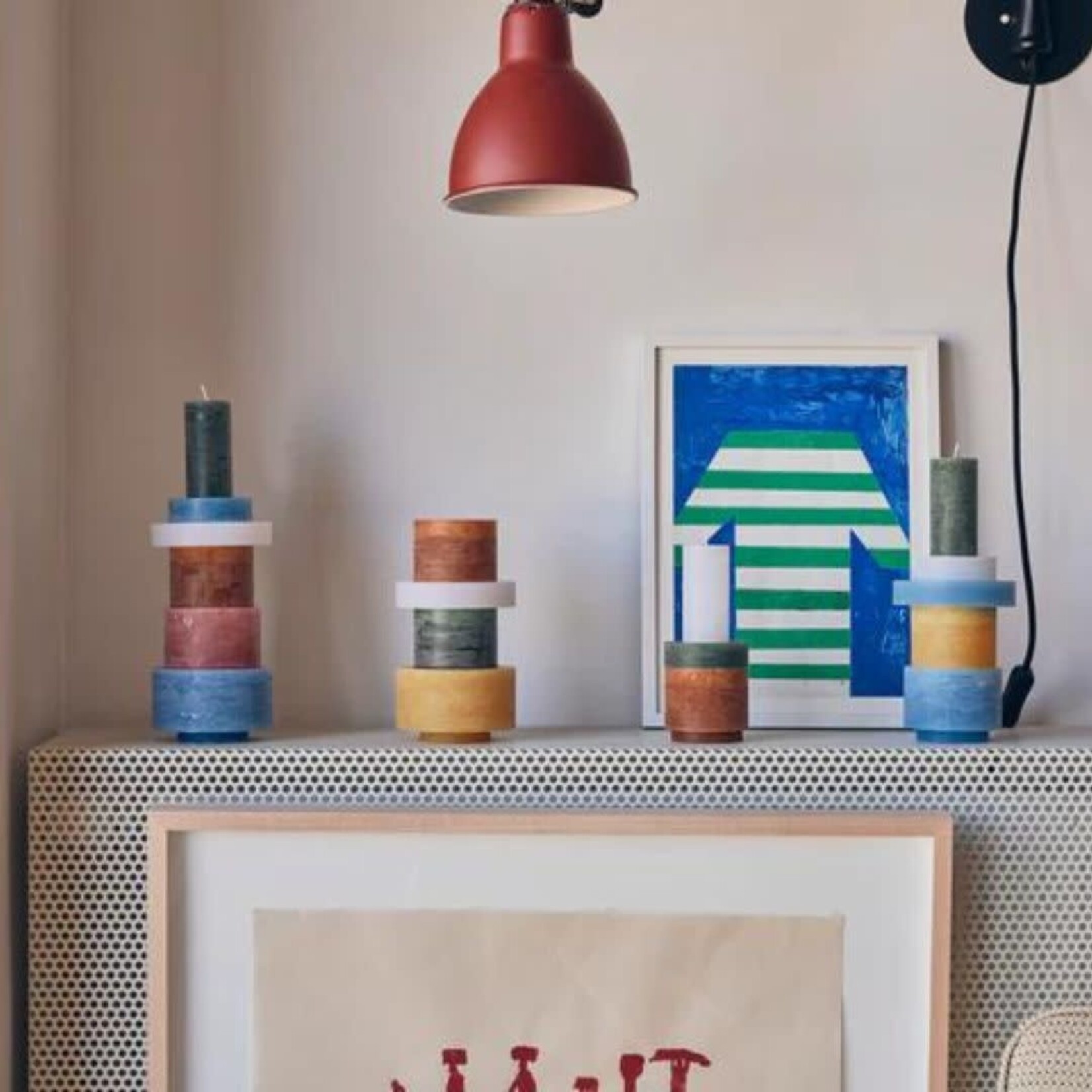 Candle stack 06 - multicolor