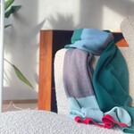 La Femme Garniture Sjaal Mira Eucalyptus Mint Red