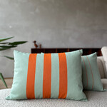 Kussen 50 x 70 cm - Lichtgroen/oranje