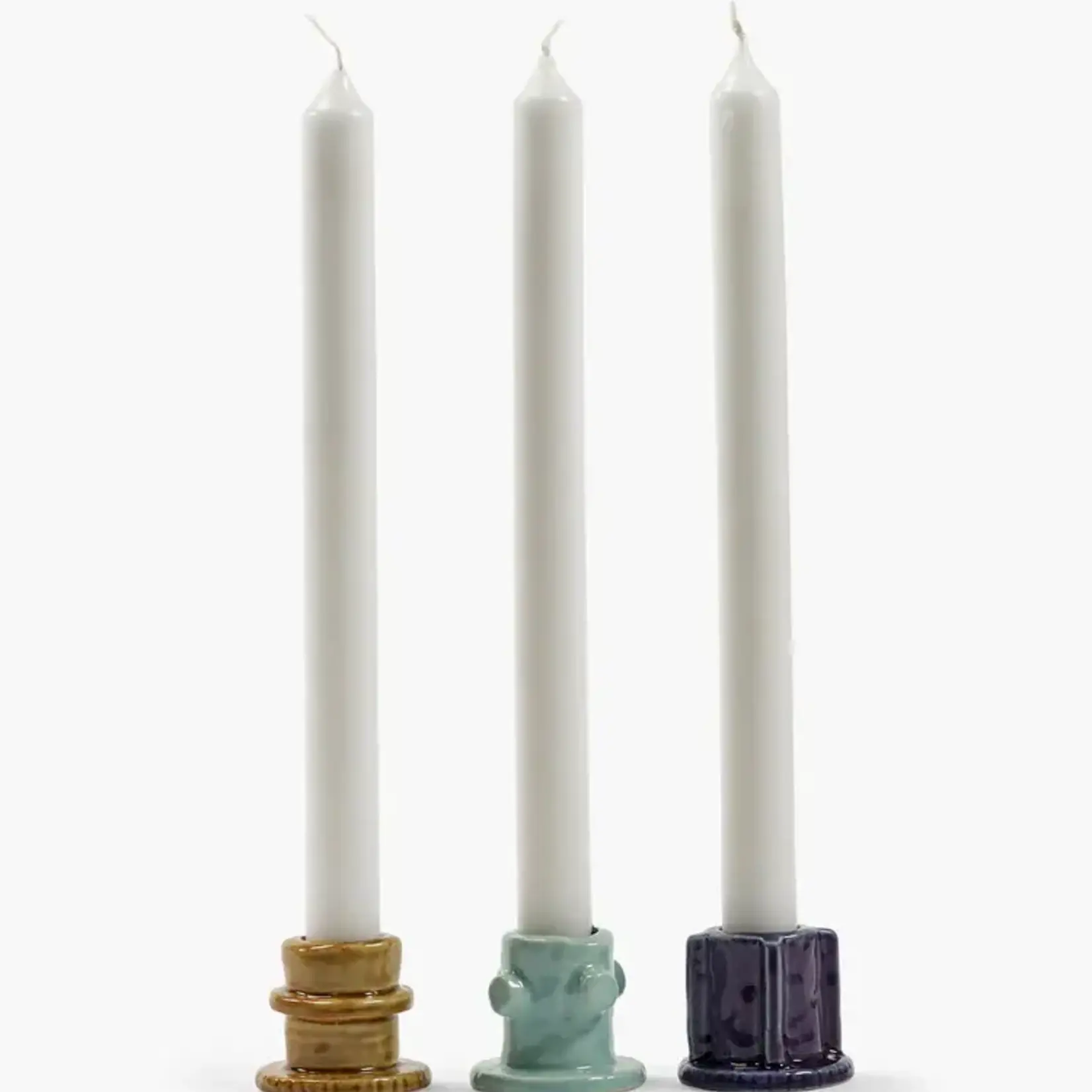 Kandelaar 01 – geglazuurd Molly - set 3 stuks