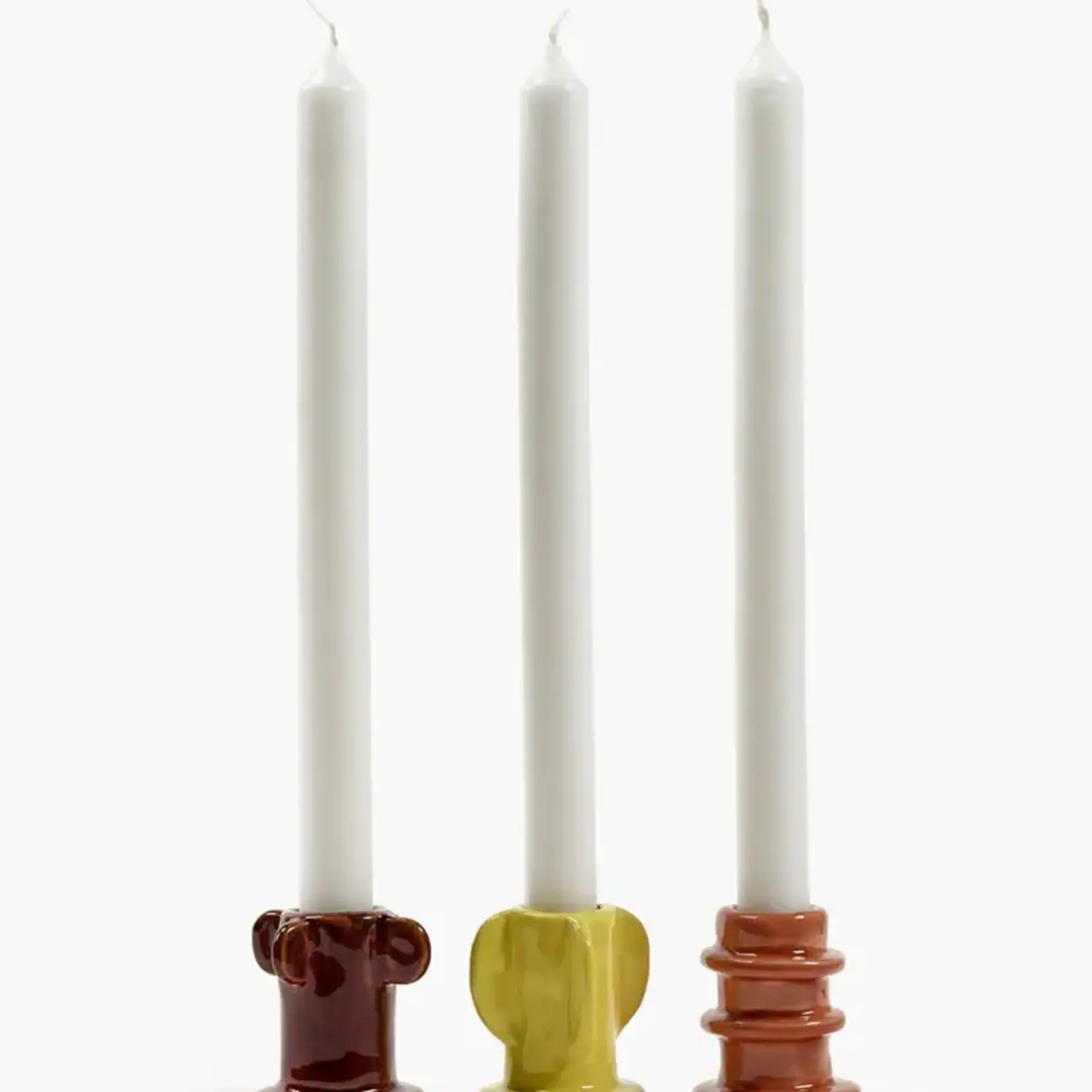 Kandelaar 02 – geglazuurd Molly - set 3 stuks