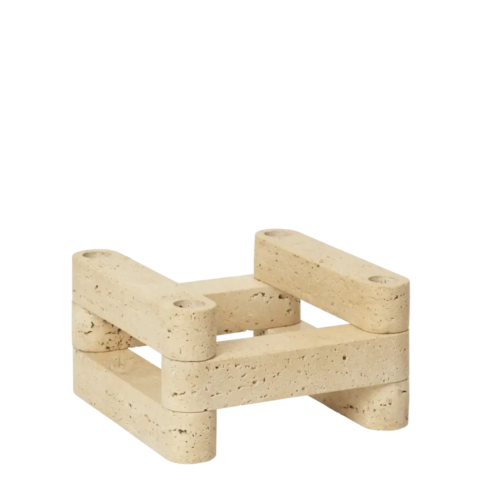 Ferm Living Travertin Candle holder - set van 6