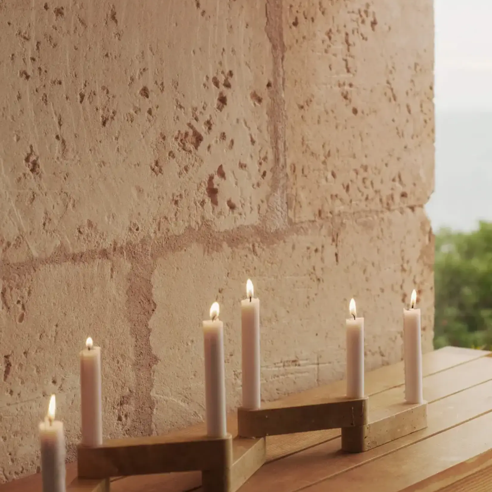 Ferm Living Travertin Candle holder - set van 6