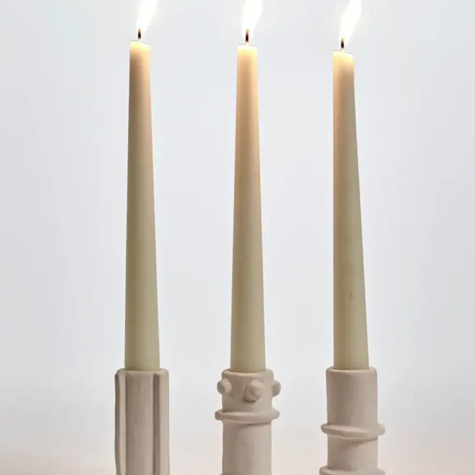 Kandelaar 03 – beige Molly - set 3 stuks