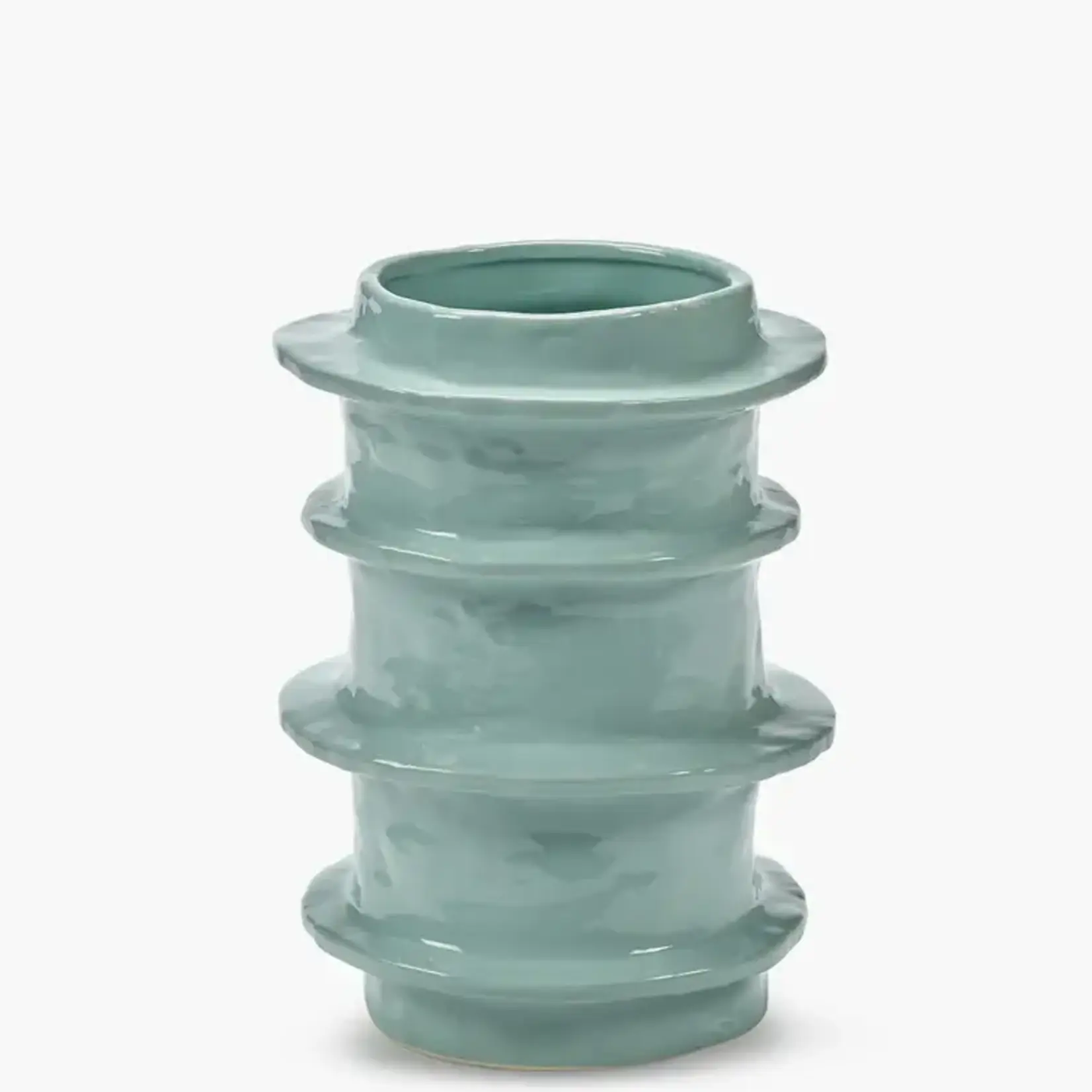 Bloempot lichtblauw molly - H 29 CM