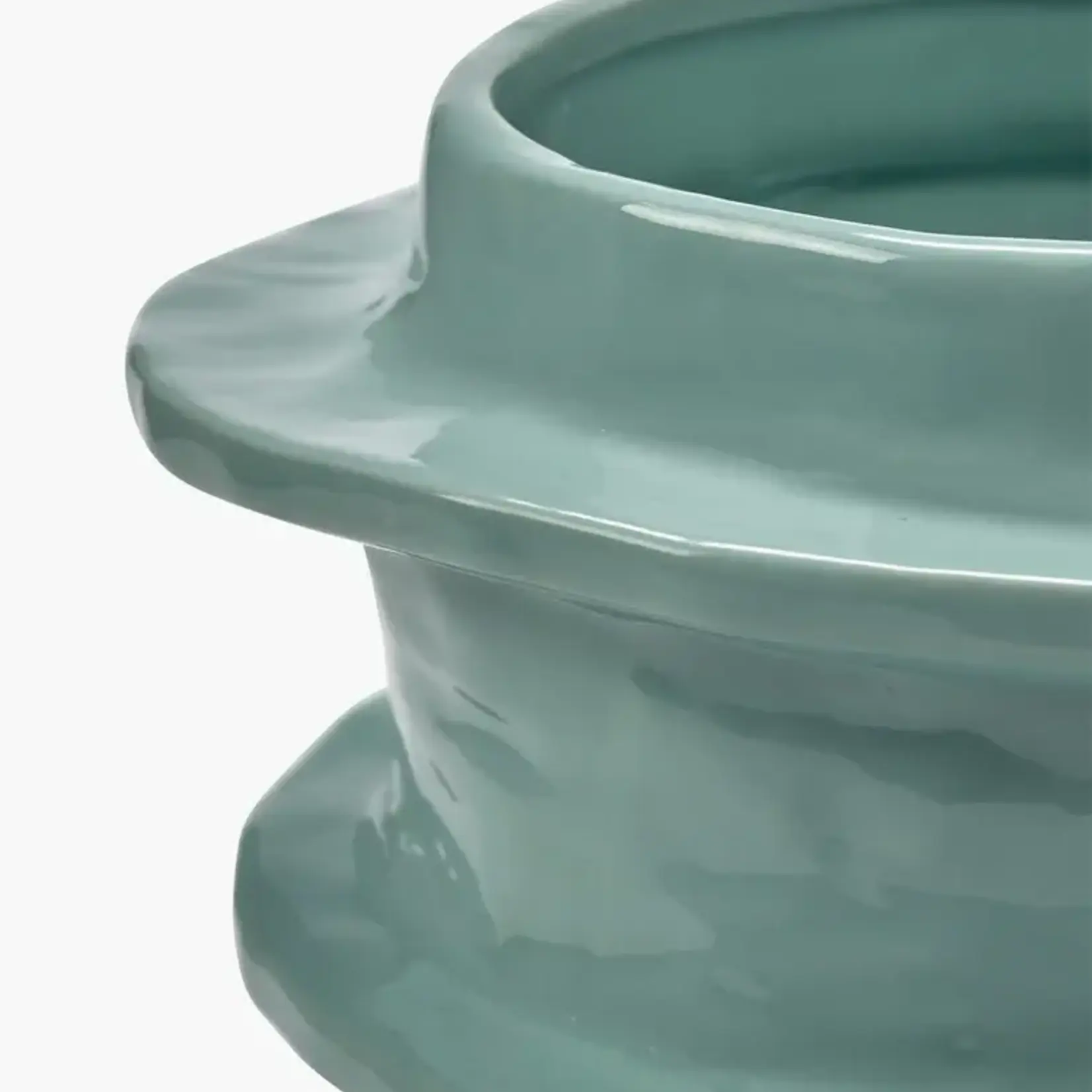 Bloempot lichtblauw molly - H 29 CM