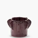 Bloempot aubergine molly - H 15 CM